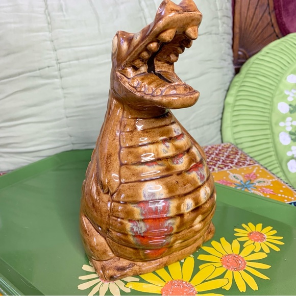70s Dripglaze Crocodile Bank - Picture 5 of 10